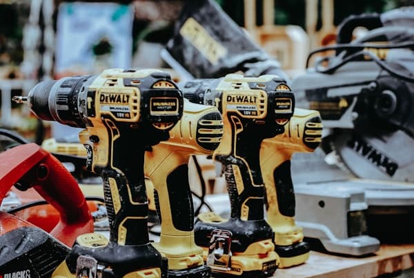 Modern professional cordless power drills